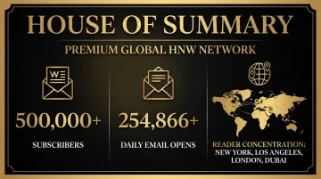 House of Summary newsletter network reach statistics and subscriber geographic distribution