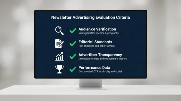 Four key criteria for evaluating executive newsletter advertising service quality