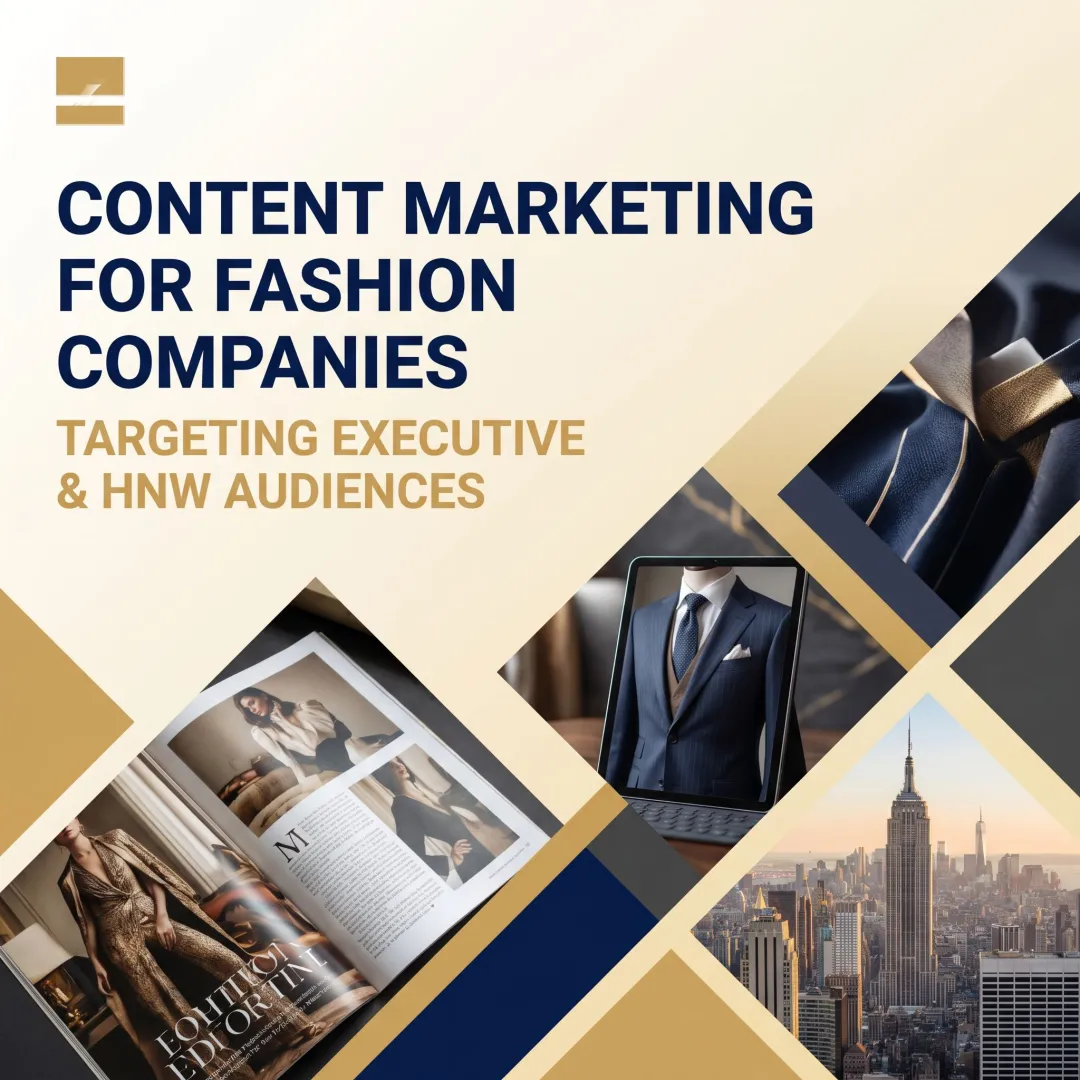 Content Marketing for Fashion Companies Targeting Executive and HNW Audiences