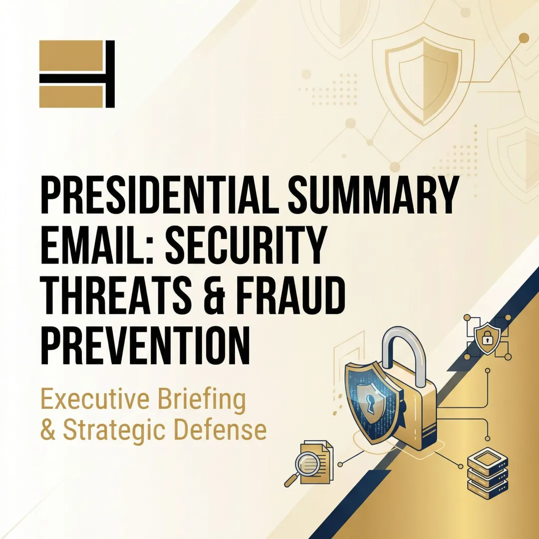 Presidential Summary Email: Security Threats & Fraud Prevention