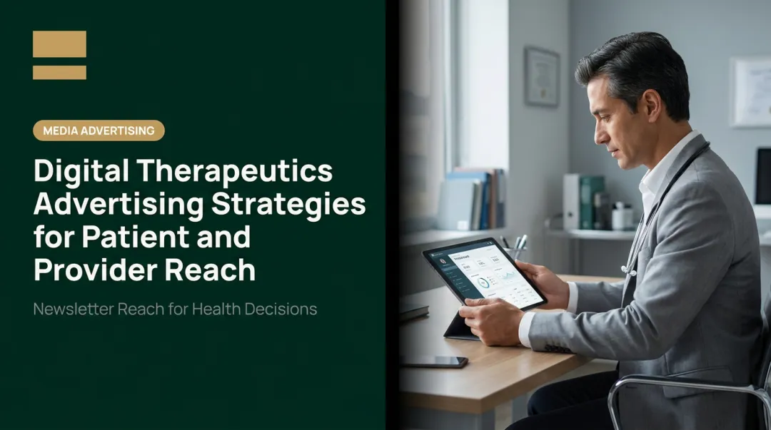 Digital Therapeutics Advertising Strategies for Patient and Provider Reach