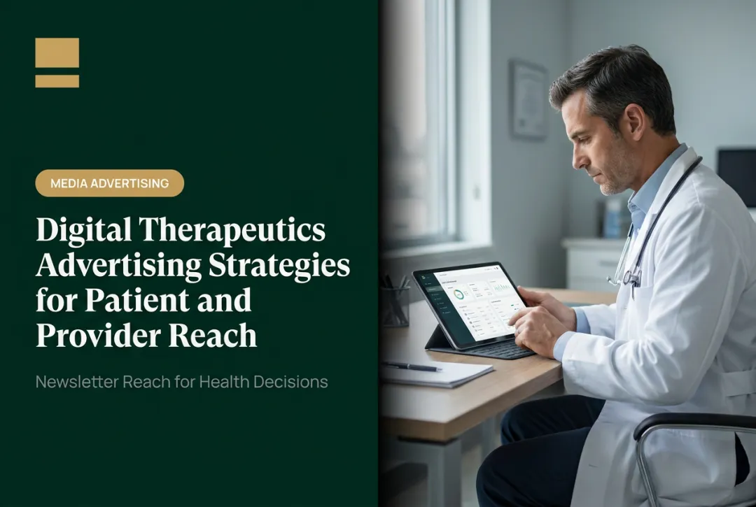 Digital Therapeutics Advertising Strategies for Patient and Provider Reach