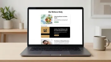 Email newsletter advertising inbox placement showing sponsored health content format