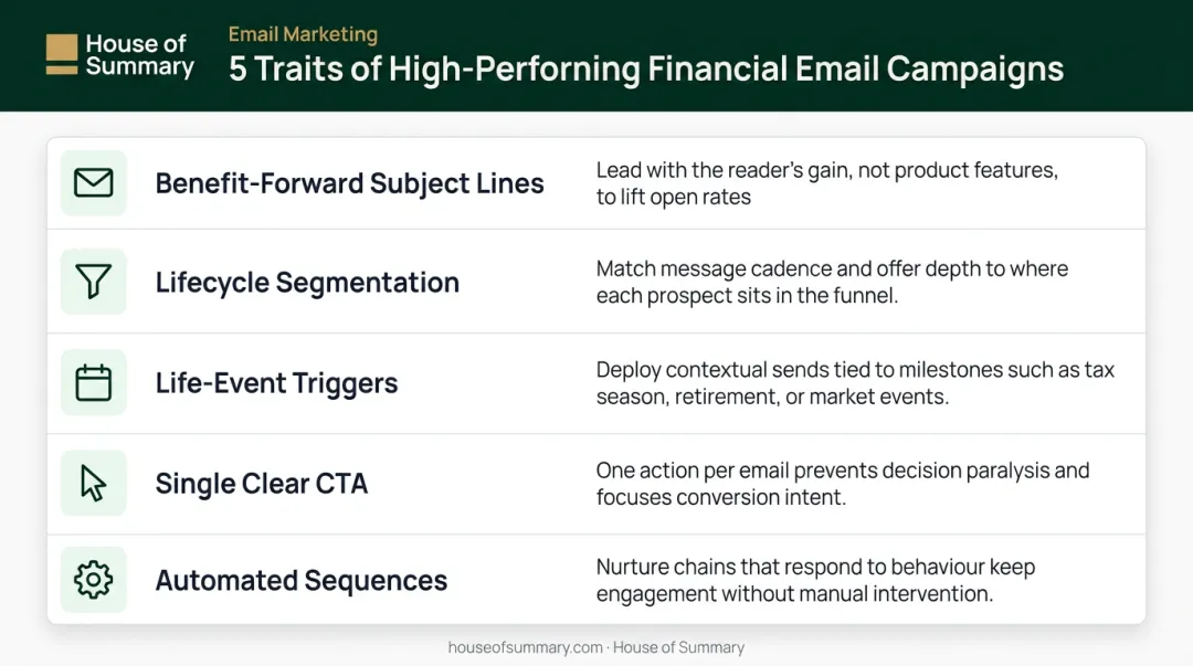5 traits of high-performing financial institution email marketing campaigns