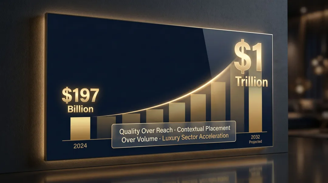 U.S. programmatic advertising market growth from 2024 to 2032 projection infographic