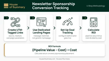 4-step newsletter sponsorship ROI conversion tracking setup process for fintech brands