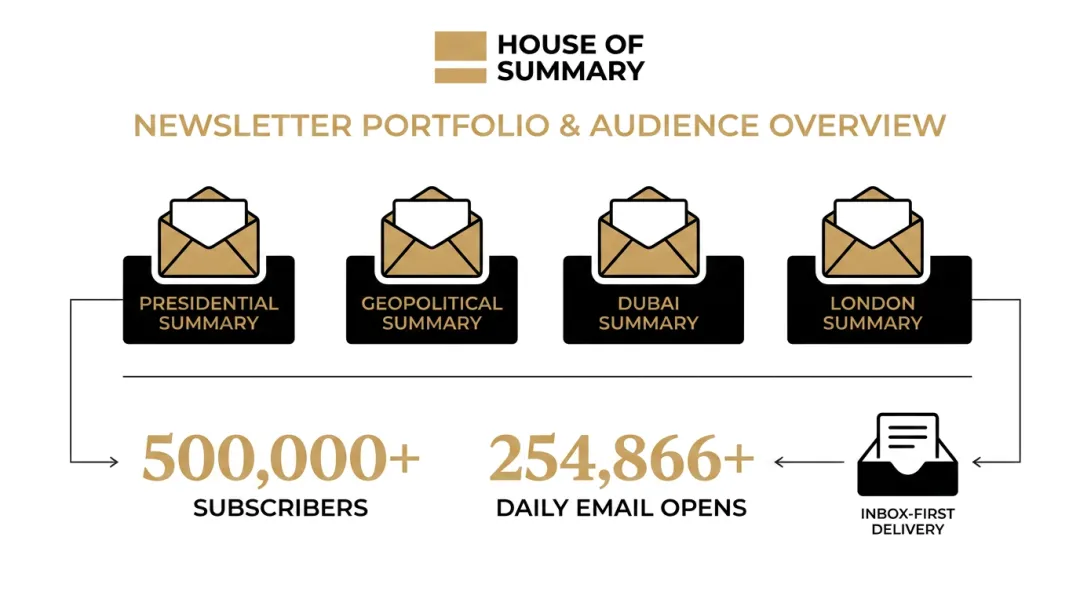 House of Summary newsletter publications audience reach and subscriber engagement metrics