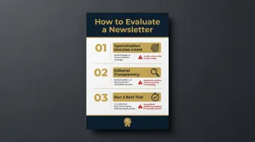 Three-criteria checklist for evaluating and choosing a daily newsletter
