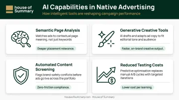 Four AI capabilities transforming native advertising creative optimization process