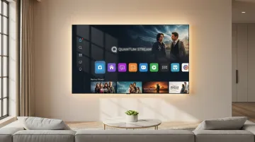 OTT connected TV streaming healthcare advertisement displayed on modern television screen