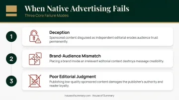 Three core native advertising failure modes deception mismatch and poor editorial judgment