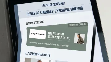 House of Summary executive newsletter sponsored content placement example across publications