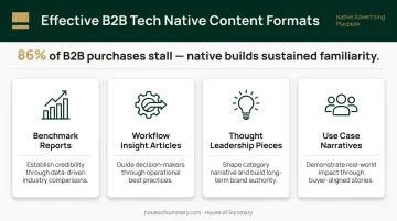 Four B2B tech native advertising content types and their strategic purpose