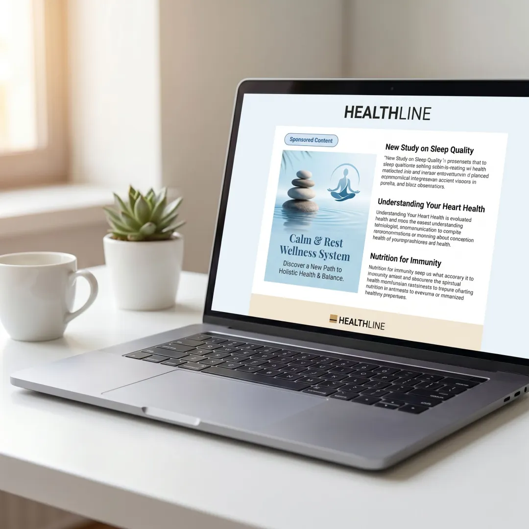 Native healthcare ad within a premium newsletter