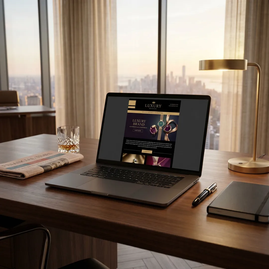Executive newsletter advertising for high-net-worth audiences