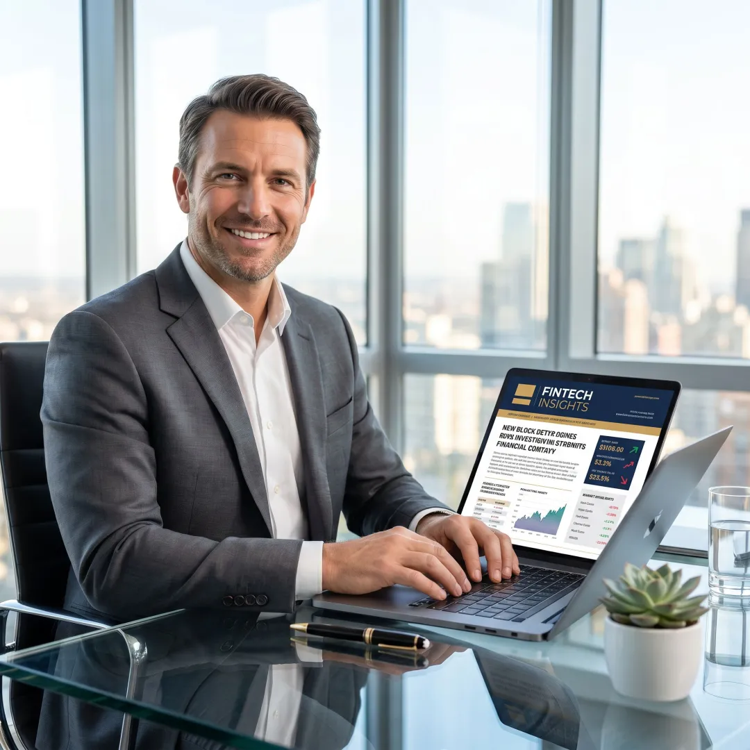 Fintech brand featured in a premium executive newsletter