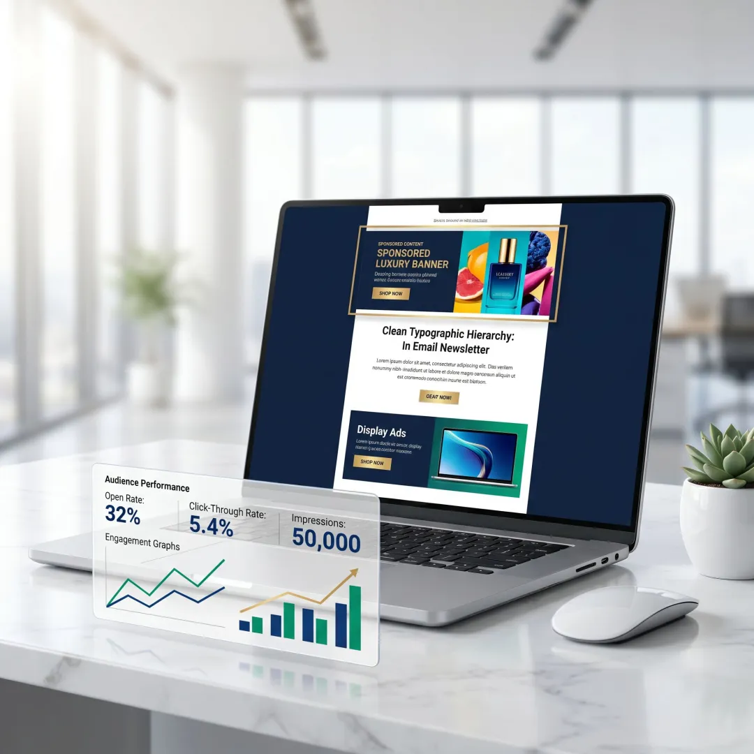 Premium newsletter ad placement example