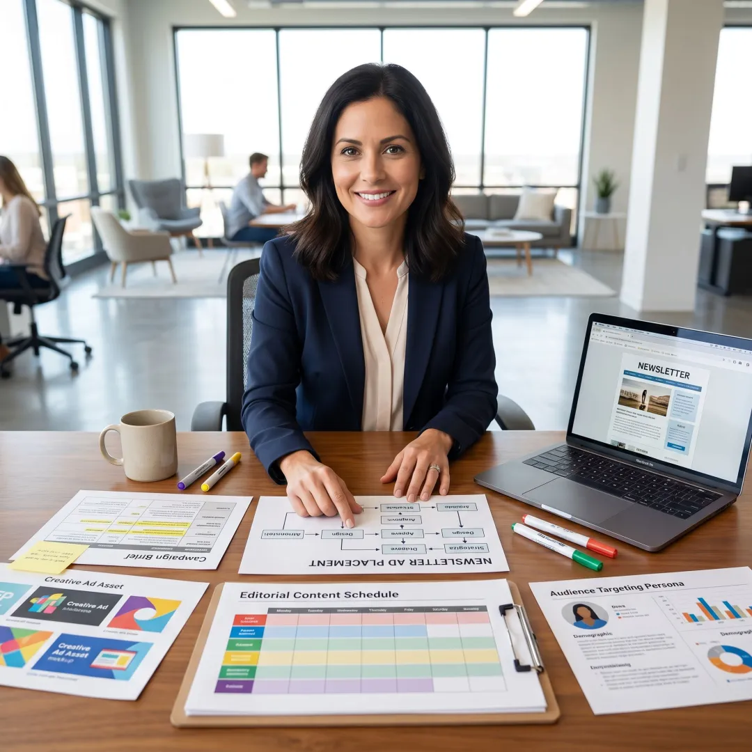Newsletter advertising campaign planning process