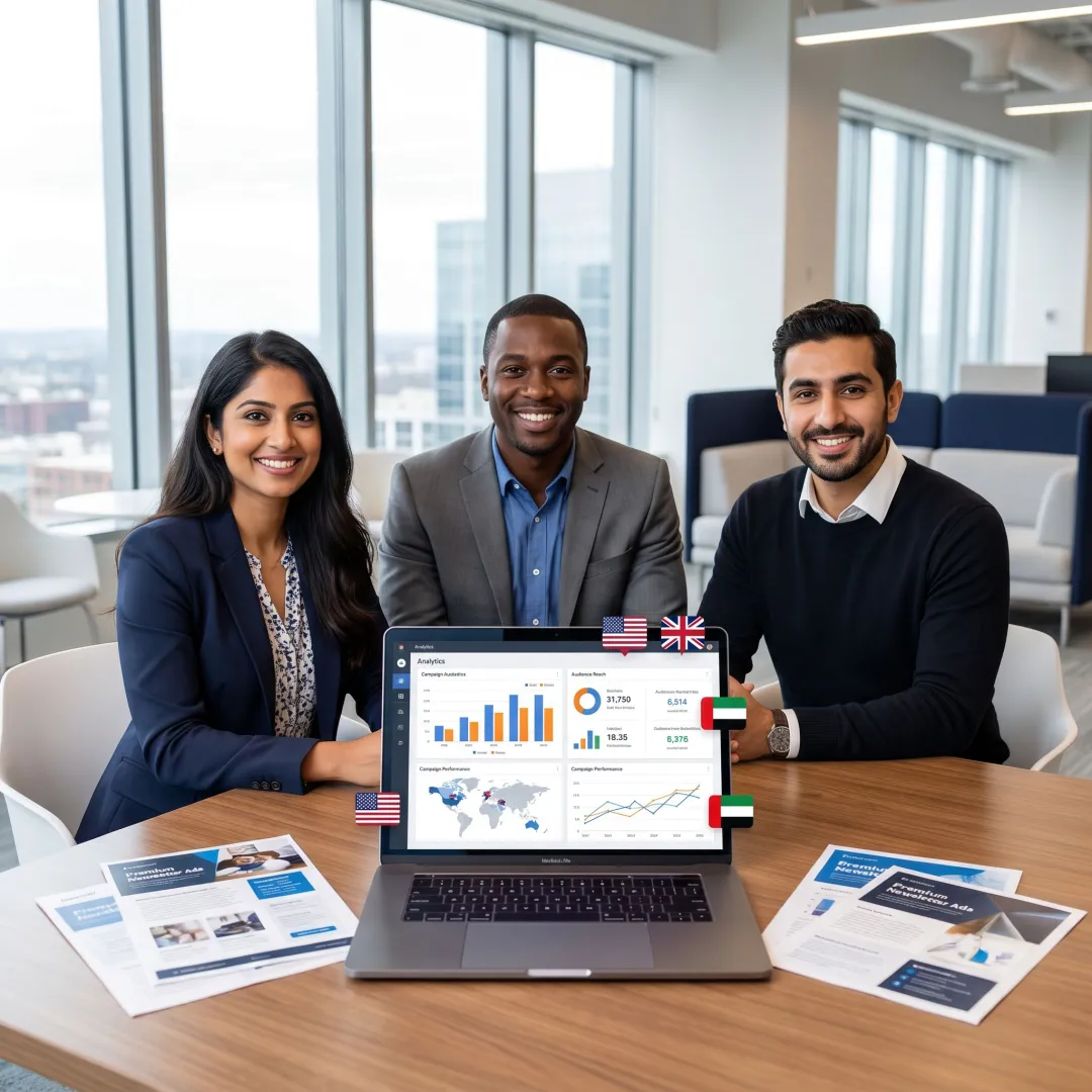 Newsletter advertising campaign dashboard for global D2C brands