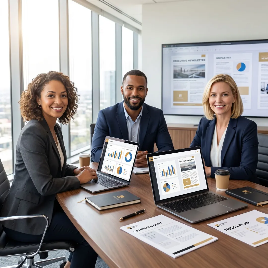 Executive newsletter sponsorship campaign planning