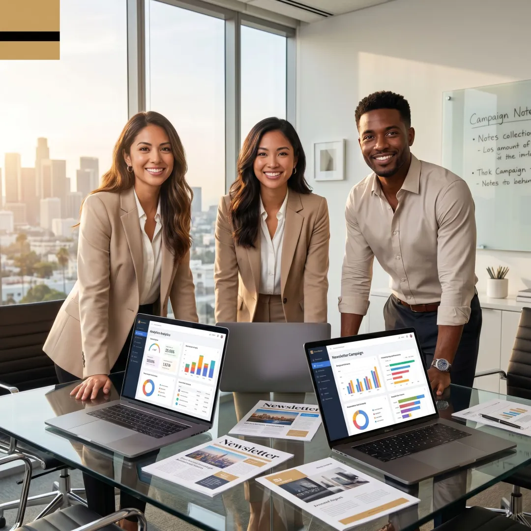 Newsletter advertising for Los Angeles executive audience