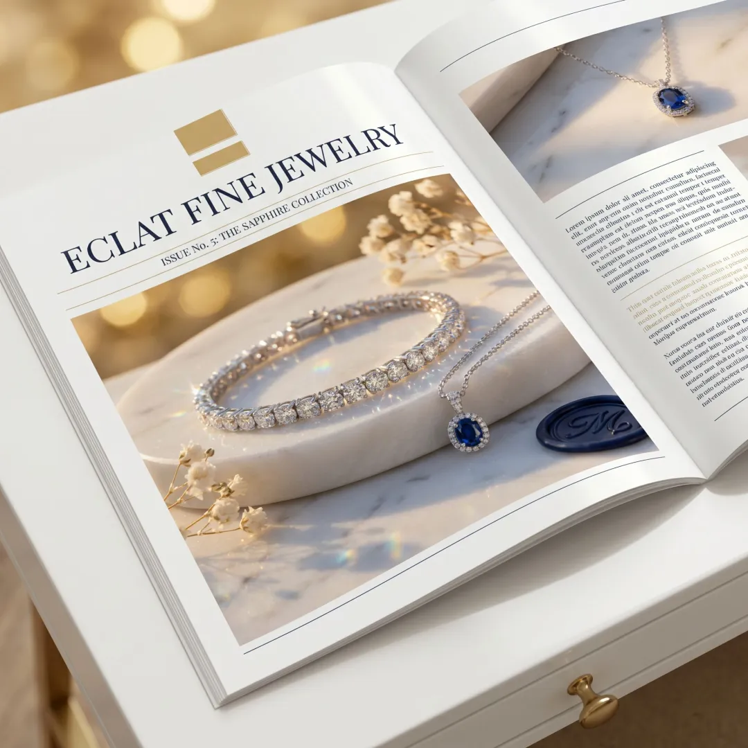 Sponsored luxury jewelry content in newsletter