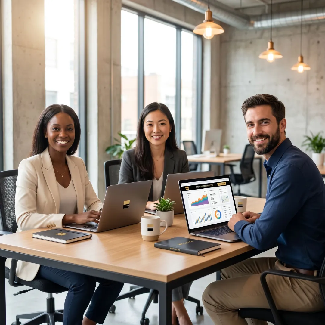 Fintech newsletter advertising campaign on premium business media