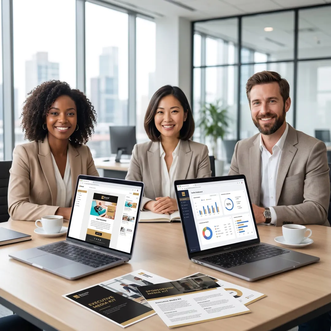 Executive newsletter advertising campaign dashboard