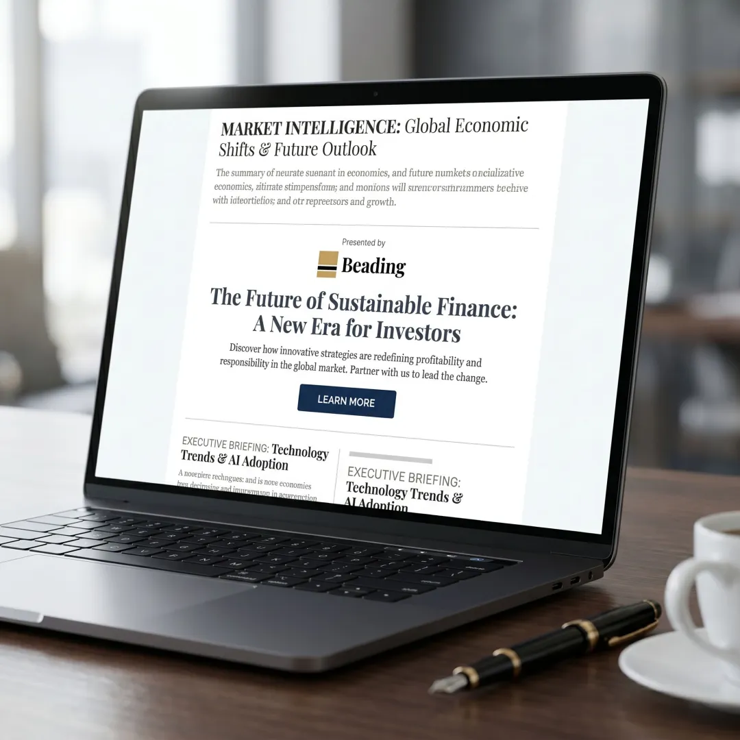 Premium newsletter ad placement in executive inbox