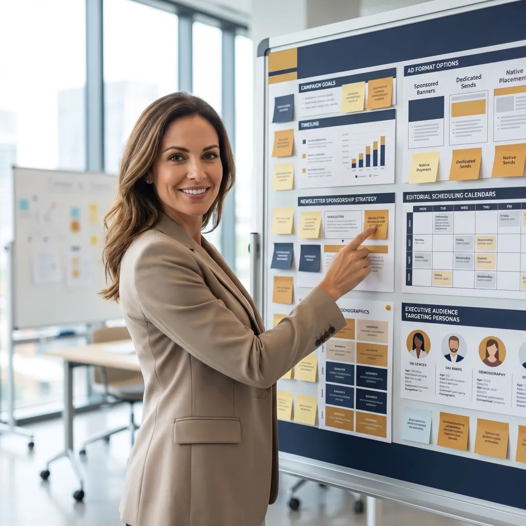 Newsletter ad campaign planning process