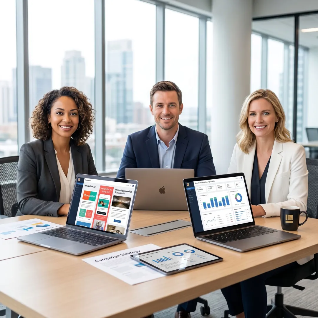 Executive newsletter sponsorship example