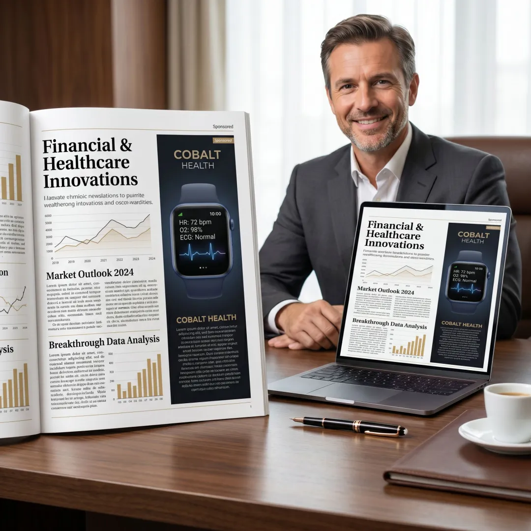 Sponsored wearable health technology newsletter placement
