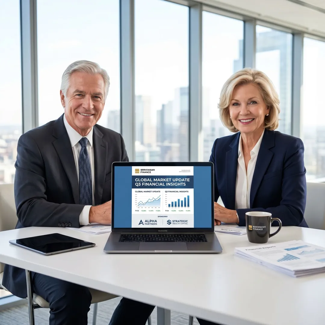 Finance newsletter advertising for senior professionals