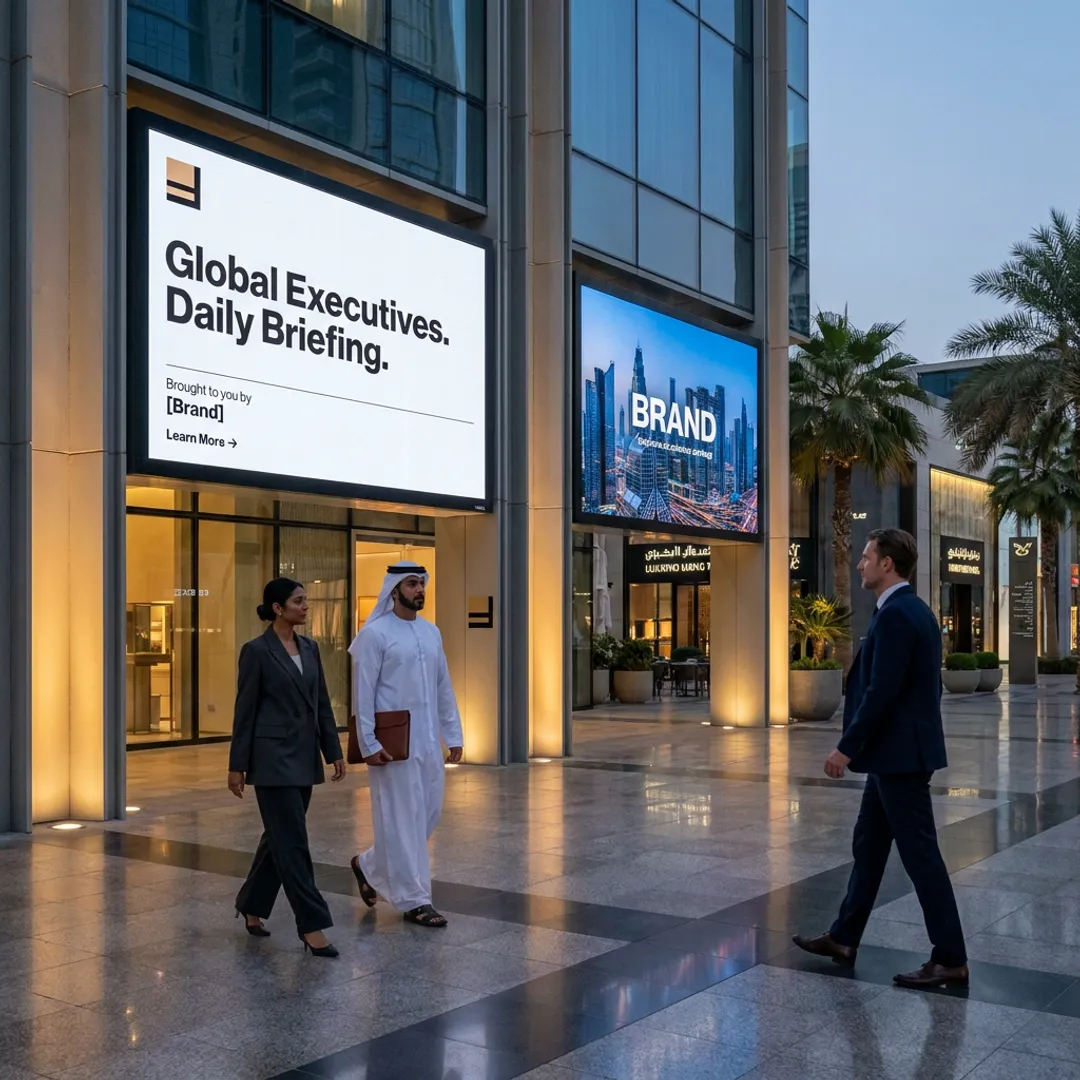 Dubai advertising campaign reaching premium shoppers