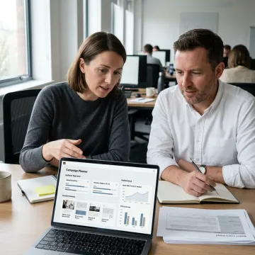 Newsletter advertising campaign planning session