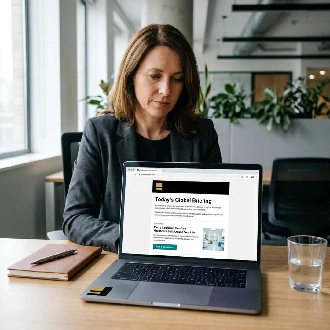 Healthcare newsletter advertising placement