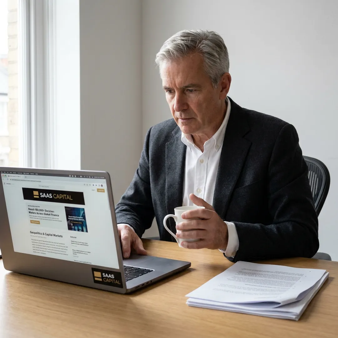 Private credit fund advertising campaign in a financial newsletter