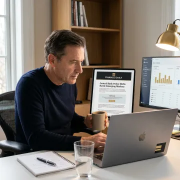 Finance brand newsletter advertising campaign