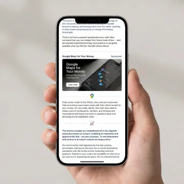 Brand sponsor message displayed inline within a clean email newsletter editorial layout