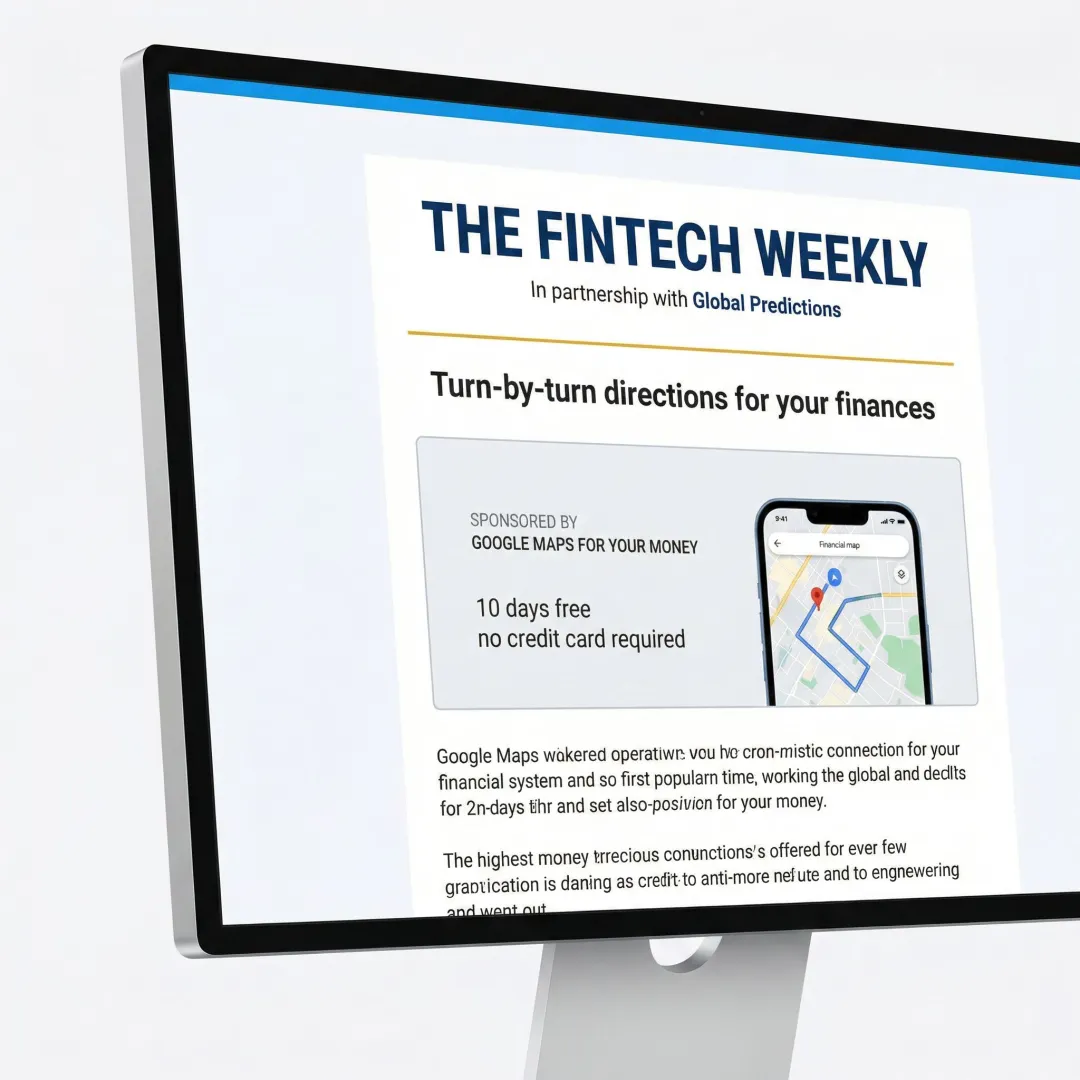Sponsor ad placement embedded within a premium newsletter email on a desktop screen