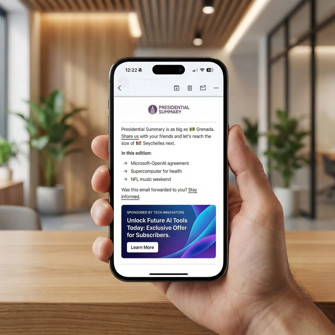 Brand message seamlessly integrated into a premium email newsletter