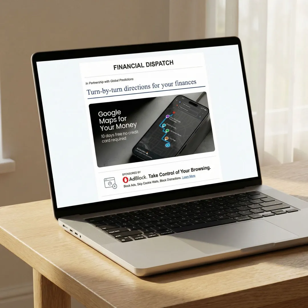 Brand message delivered inside a premium newsletter reaching global professionals
