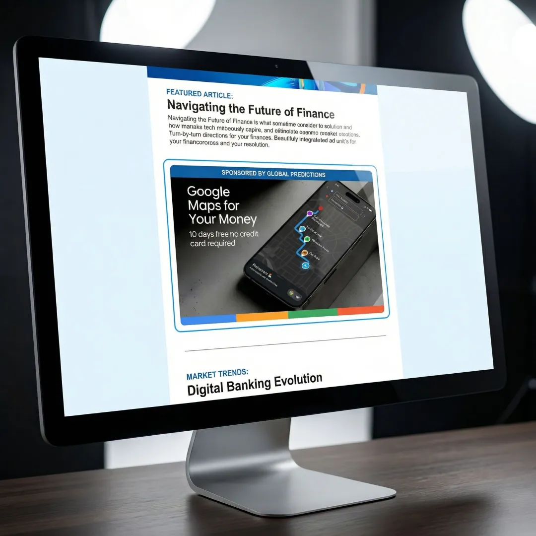Sponsored brand message displayed inline inside a premium newsletter email on a desktop