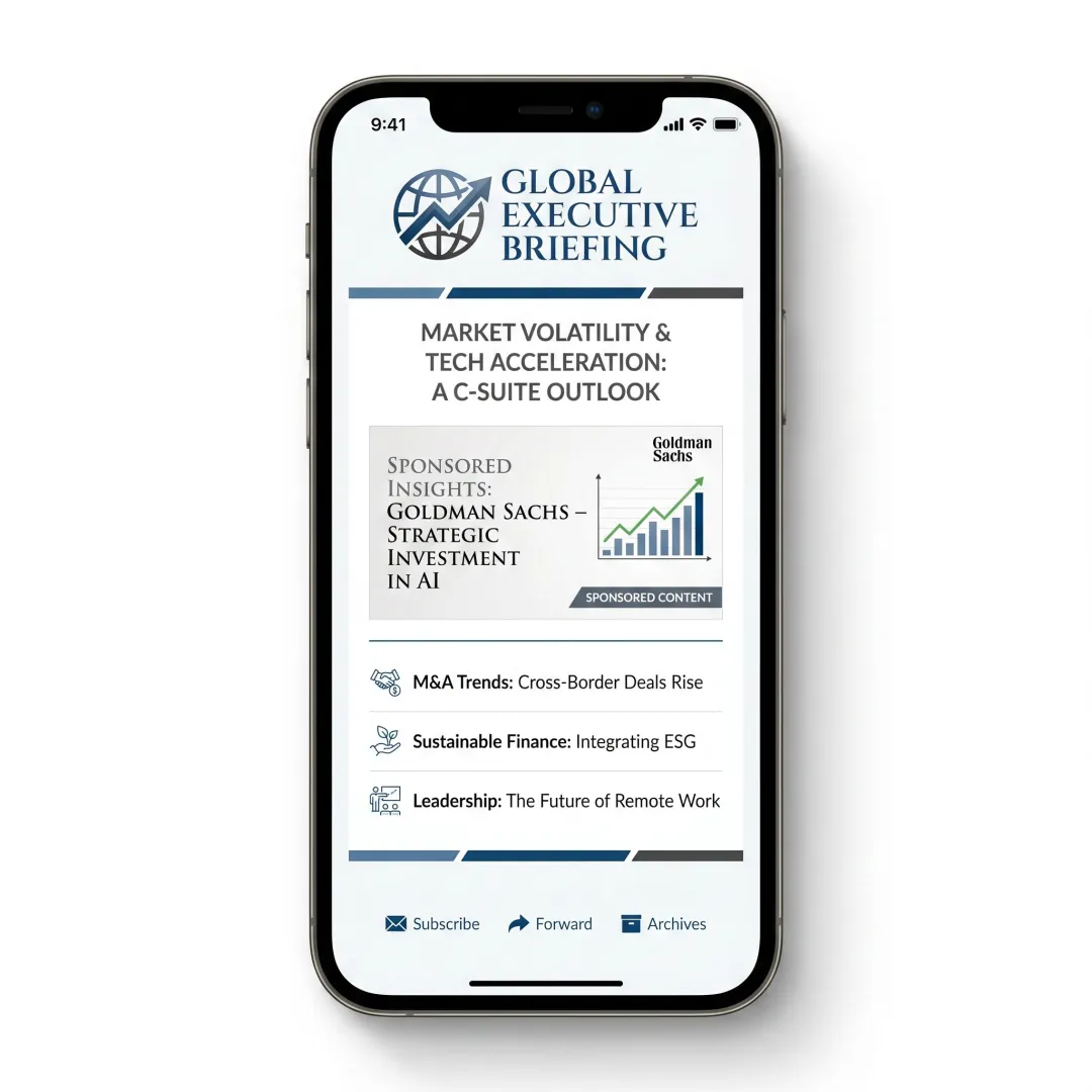 Sponsored newsletter campaign for executive readers