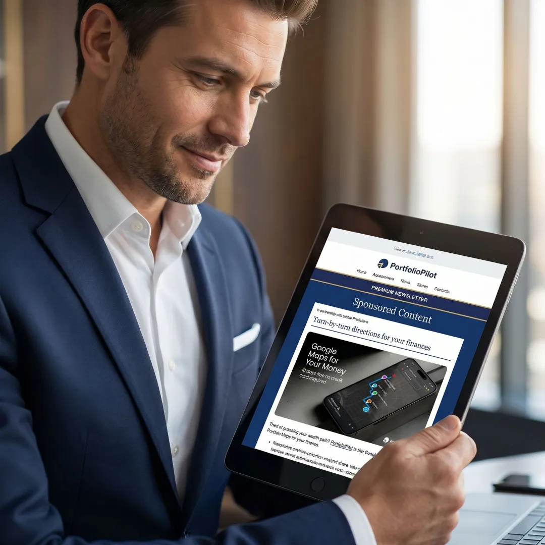 Native sponsored content in executive newsletter