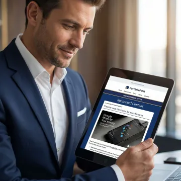 Native sponsored content in executive newsletter