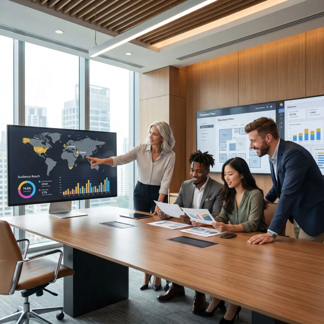 International newsletter advertising campaign dashboard