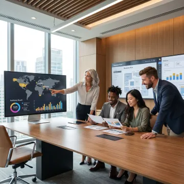 International newsletter advertising campaign dashboard