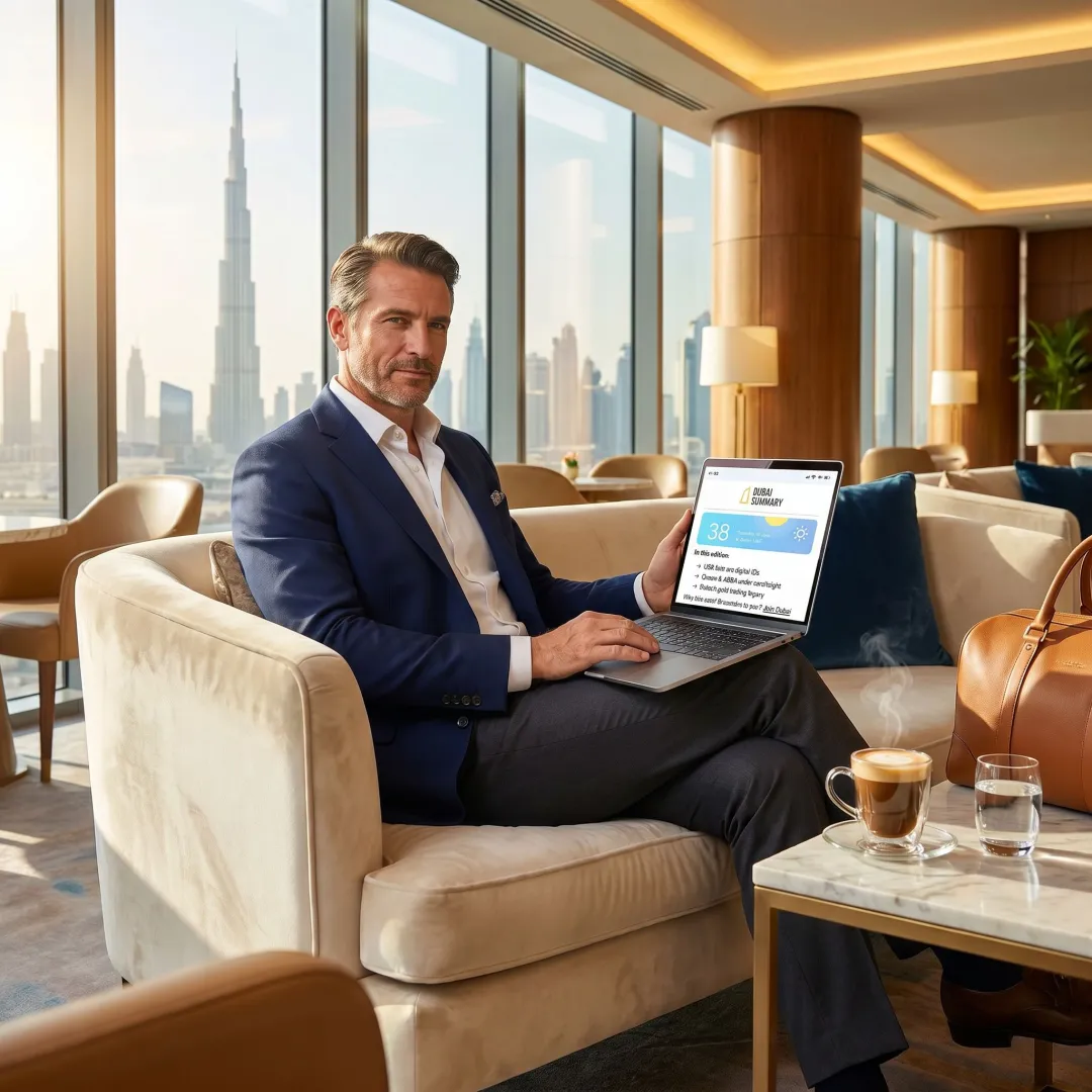 Luxury travel newsletter advertising campaign concept