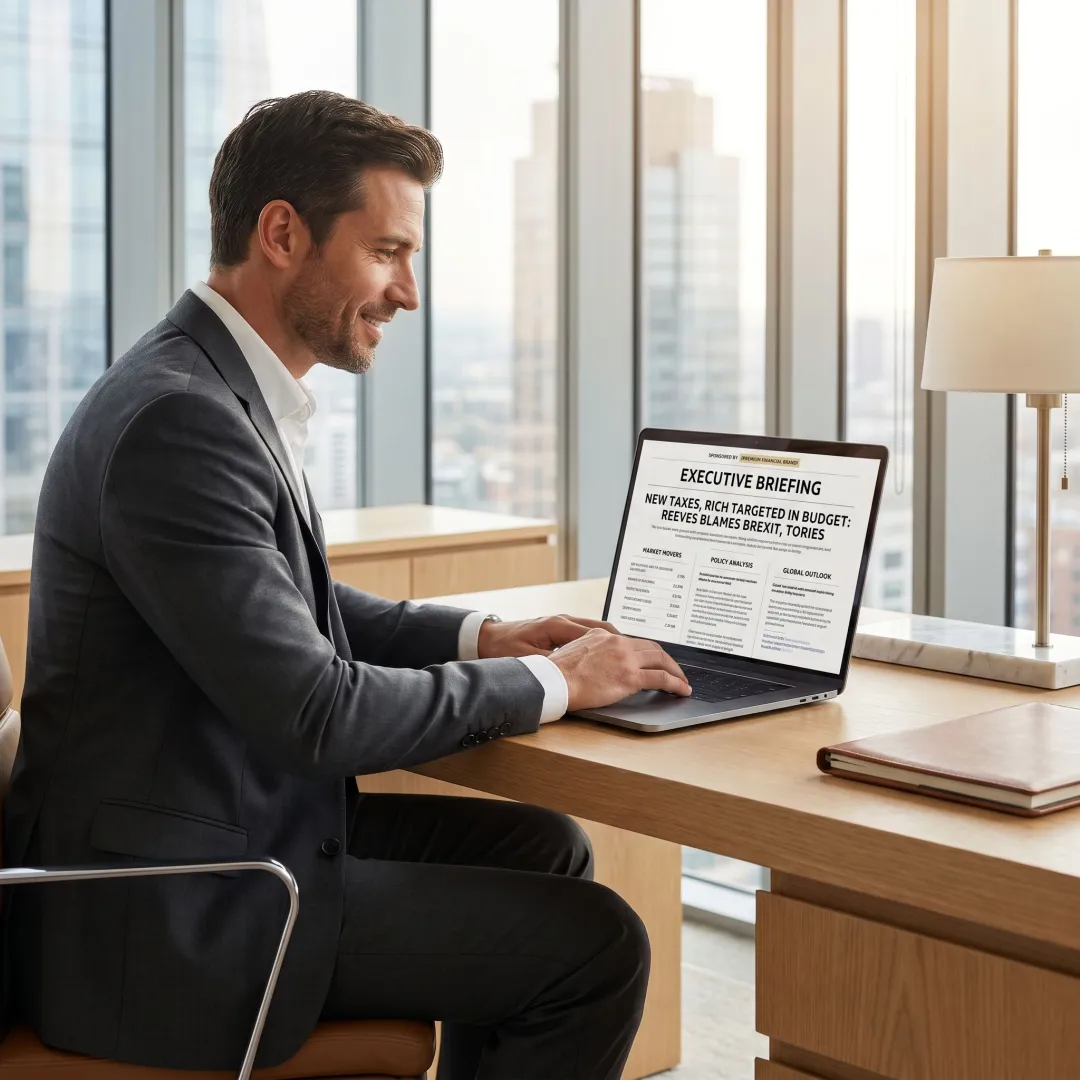 Brand message featured within an executive newsletter